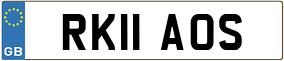 Trailer License Plate